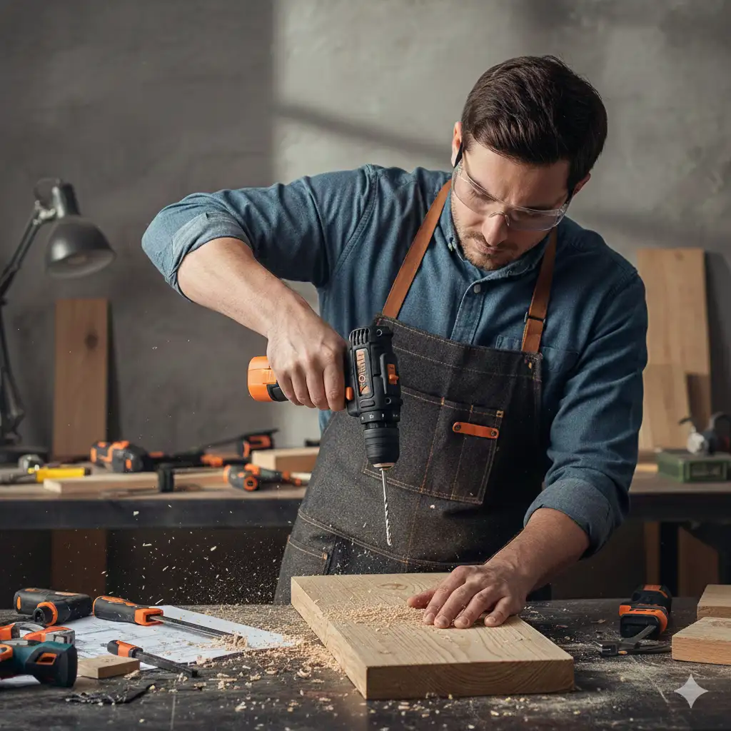 دریل شارژی 16 ولت تانوس با گیربکس دو سرعته