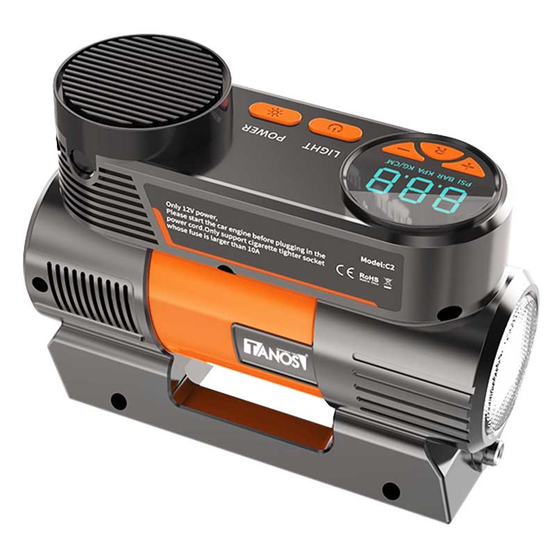 کمپرسور باد فندکی دیجیتالی 12 ولت تانوس